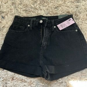 NEW wild fable black denim high waisted shorts